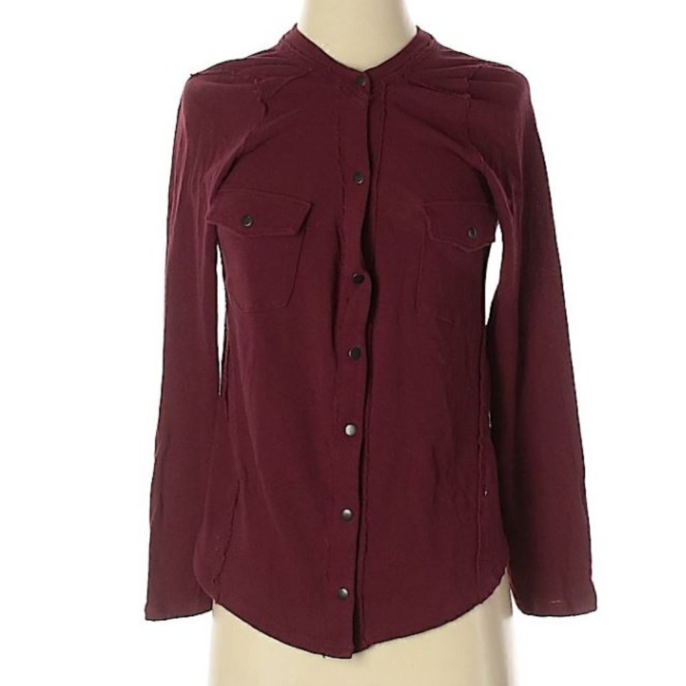 NEW We The Free Button Front Cotton Blouse Small